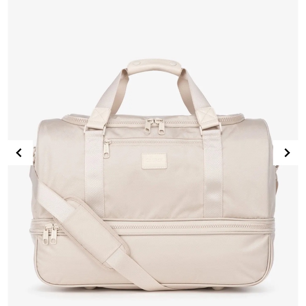 Calpak Stevyn Duffel Bag with Shoe Compartment in Dune